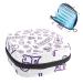 Women's bonds storage pockets Stillpad holder purple doodle dia de muertos pattern portable period kit pocket feminine product bag for women girls color1