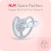 NUK Space Orthodontic Pacifiers 6-18 Months - 4 Pack Animal Print Owl/Fox - Buy Online on GoSupps.com