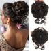 Claw Messy Bun Hair Pieces Clip Wavy Curly Hair Chignon Clip in Hairpieces Tousled Updo Donut Hair Bun Synthetic Hair Ponytail for Women Girls 2/33