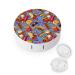 American Fast Food Round Case For Contact Lens Kit Storage Box with Mirror Printed