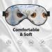 SSIMOO Snowy Owl Eyes Print Eye Mask - Ultra-Soft Light-Blocking for Ultimate Comfort & Sleep - International Shipping Available - Buy Online on GoSupps.com