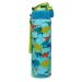 Kidnasium Water Bottles - 24 oz Kids Water Bottle with Push-Button Flip Cap for Home  School  Sports  Play & On-The-Go Use - BPA-Free and Dishwasher Safe - Includes Easy-Carry Strap Dino Zone