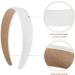 Tatuo 12 Pieces Satin Headbands 1 Inch White Wide Headbands No Teeth Non-slip Hair Band Hoop DIY Headband Accessories for Bridesmaids Women and Girl - Buy Online on GoSupps.com