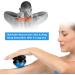 ZONGS Manual Back Roller Massager for Sore Muscle & Joint Pain Relief - Self Massage Therapy Tool for Full Body Relaxation - Blue - Buy Online on GoSupps.com