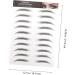 Beatifufu Eyebrow Stickers 10pcs Imitation Eco Eyebrow Sticker Black Stickers Brow Stickers Waterproof Eyebrow Sticker Hair 4d - Buy Online on GoSupps.com