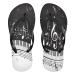 Mnsruu flip-flops with music grade piano button black and white for home hotel spa bedroom travel XS for men and women