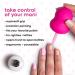 Universal Nail Polish Grip for Precision Painting | DIY Manicures & Nail Art - Easy Use for Right & Left Handed - 4 Colors (Fuchsia - Buy Online on GoSupps.com