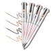 FREEORR 4 in1 Eyebrow Contour & Highlight Pen  Brow Contour Defining Highlighting Waterproof Eyebrow Pencil  Eye Makeup Beauty Tool Long Lasting (2Medium) B-Medium
