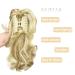 Buy Gairyan 30cm Ponytail Hair Extensions - Long Curly Claw Clip in Synthetic Wavy Hair (Sandy Blonde & Bleached Blonde) - International Shipping Available - Buy Online on GoSupps.com