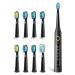 Electric Toothbrush for Adults , 5 Modes Powerful Cleaning Whitening 40,000 VPM Sonic Toothbrush with 8 Brush Heads , Rechargeable 4 Hours for 30 Days Usage , 2 Minutes Timer Waterproof IPX7