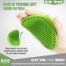 Pet Dog Grooming Brush - Dog Bath Brush - Cat Grooming Brush - Dog Washing Brush - Rubber Dog Brush - Dog Hair Brush - Dog Shedding Brush - Pet Shampoo Brush-Massage Rubber Comb with Adjustable Ring (green) - Buy Online on GoSupps.com