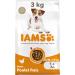 Iams Vitality - Dry Dog Food for Adult Dogs Small and Medium Breeds - Promotes Health and Vitality - Low in Fat - With Fresh Chicken - Free of: GMOs Colouring Artificial Flavouring Wheat - 3 kg