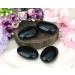 MAIBAOTA 2.4" Black Obsidian Crystal Healing Crystal Gemstones Pocket Polished Gifts Oval Shape Reiki Spiritual Energy Nature Crystals for Women Men Relief Balancing Stress Divination Meditation - Buy Online on GoSupps.com
