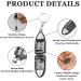 Modixun 3-Pack Mini Foldable Travel Keychain Nail Clippers Set with Stainless Steel Cutter and Files - Buy Online on GoSupps.com