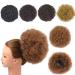 Afro Puff Drawstring Ponytail Extension Short Synthetic Afro Kinky Curly Puff Ponytail for Natural Hair Clip On Kinky Drawstring Curly Ponytail Bun Hairpieces (X-Large T1B/30#) X-Large T1B/30#