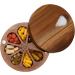 Wooden Daily & Weekly Pill Organizer Travel Case for Vitamins & Medications | Improved Design with Days & Solid Dark Wood Lid - Buy Online on GoSupps.com