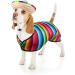 Dog Sombrero Hat and Serape Poncho Costume | Adjustable Mexican Dog Outfit for Party Decorations | Funny Chihuahua Clothes | Multicolor (S) - Buy Online on GoSupps.com