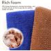 African Net Sponge Set for Exfoliating Shower Body Scrubber - TCOTBE 2 Pieces, Skin Smoother & Back Scrubber, Nylon Bathing Scrubber for Men and Women - Daily Use - Buy Online on GoSupps.com