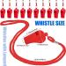 Flutesan 48 Pack Plastic Whistles with Lanyard - Loud, Crisp Sports Whistles for Coaches & Referees - Bulk Pack for Training & Emergencies - Buy Online on GoSupps.com
