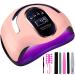 Maisitoo 168W nail dryer UV LED nail lamp for all gel nails 10/30/60/99S Timer professional nail dryer lamp with sensor LCD display removable floor slab fast drying nail lamp