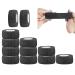 Anampion Self -adhesive bandage 12 rolls 2.5cm x 4.5m pavement roll Association material elastic bandage fixing bandage adhesive bandage self -adhesive for sports wrist vet wrap (black) 12 rolls black 2.5cm