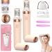 Epilsmooth pilateur Visage Epilsmooth Pro Epilateur Electrique Femme Portable Avec Lumi re Led Soft Skin Pro pilateur Facial Lavable Pour Visage Menton L vre Sup rieure (2 * Pink)