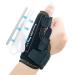 Curecare thumb bandage on the right & left universal thumb rail with 2 rails for ultra -strong support thumb orthosis for thumb saddle arthritis tendonitis (black m/l) m/l black