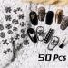 Chrome Hearts Cross Nail Charm Metal Punk Rivet Nail Art Decoration (2 Pack) - Buy Online on GoSupps.com