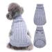 Turtleneck Dog Jumper Fall Winter Sweater Knitted Pet Pullover Soft Warm Pets Clothes Outfit for Small Medium Dogs Elastic Comfortable Dog Sweater Coat for Indoor Outdoor(SIZE:M)