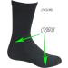 Yomandamor Men's Cotton Diabetic Crew Socks - Non-binding Top, Seamless (4 Pairs, Size 10-13, Black) - Buy Online on GoSupps.com