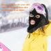 Nitaiun 2-Piece 3-Hole Full Face Cover Ski Mask - Breathable Windproof Storm Hood for Men & Women - Motorcycle & Bike Gear - Black - Buy Online on GoSupps.com