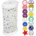 Ubbi Steel Diaper Pail - Odor Locking No Special Bag Needed Award-Winning Must-Have for Baby Registry Terrazzo - International Shipping Available - Buy Online on GoSupps.com