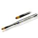 Cats Tongue Full Cover French Brush Set - Deluxe Gel Brush with Rhinestone Handle for Perfect Nail Art - Buy Online on GoSupps.com