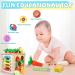 Newyeeca 6-in-1 Wooden Montessori Motor Cube Activity Center - Carrot Harvest Toy for Toddler Motor Skills Development - Buy Online on GoSupps.com