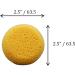 Pack of 25 Synthetic Sponges - 2.5 Inch Round Craft Sponges for Painting, Pottery, Face Painting, and More - Creative Hobbies - Buy Online on GoSupps.com