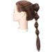 Ponytail Extension - Bubble Ponytail Brooch Hair Piece with Clip | 18 (45cm) 90g Realistic Hair in White & Brown - International Shipping Available - Buy Online on GoSupps.com