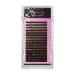 Individual eyebrow extensions 0.1 mm thickness mixed length 5 mm - 8 mm black