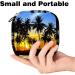Colorful Coconut Palm Sunset Portable Storage Bag for Women & Teens - Perfect for Menstrual Cups & Breastfeeding Pillows - Buy Online on GoSupps.com