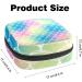 Large Mermaid Scales Storage Bags for Women's Bandages - Multi-Color Zipper Pockets for Menstrual Cups & Period Inserts - Buy Online on GoSupps.com