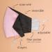 Buy Identity LNGR Women's Washable Face Masks UK - 4-Layer Cotton & Satin Silk Reusable with Filter Bag Perfect for Weddings - Pink Floral Design - Buy Online on GoSupps.com