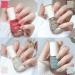 TBeautfave Nail Polish Set Glitter Nail Varnish Sets Quick Dry & Long Lasting Pink Green Nail Polish Water Based Natural Nail Varnish Sets for Women DIY Nail Art - No Need Cure 01Glitter - Buy Online on GoSupps.com
