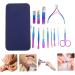Mikinona 1 Set Nail Set Nail Tools Manicure Grooming Kit Pedicure Care Tools Manicure Grooming Tool Needle Cuticle Pusher Kit Manicure Kit Clip Trimmer Nail Art Supplies Stainless Steel - Buy Online on GoSupps.com