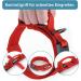 Pettec Neoprene & Nylon Dog Collar with Handle | Softly Padded Water-Repellent Adjustable for Small & Large Dogs | Red (M: 43-52 cm) - Buy Online on GoSupps.com