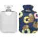 Hot Water Bottles with Sloth Cover - 2L Heating Bag for Pain Relief Neck & Shoulder Comfort - Buy Online on GoSupps.com