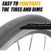 Venzo Bike Bicycle Plastic Grip Tire Levers Removal Tool - Easy Tire Removal & Tube Replacement - 2 Pack for Road, Mountain & BMX Bikes - Buy Online on GoSupps.com
