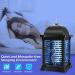 Tmactime 20W Insect Destroyer - 4300V Electric Mosquito Trap with UV Light | Non-Toxic 100m Range | Effective Flying Insect Control - Buy Online on GoSupps.com