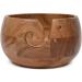 EDHAS Acacia Wood Yarn Bowl Holder | Handmade Yarn Storage Accessory (7 x 7 x 4) - Buy Online on GoSupps.com