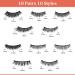 Magnetic Eyelashes with Eyeliner & Tweezers - 10 Pairs Reusable Natural Black Lashes - Buy Online on GoSupps.com