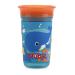 Nuby 360 Degree Easy Sip 3D Grip Wonder Cup with Printed Silicone Sleeve  10 Oz  Whale