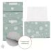 Mimuselina 2 Pack: Portable Baby Changing Pad & Diaper Bag - Water-Repellent Foldable Dirt-Repellent Mint Design - Buy Online on GoSupps.com